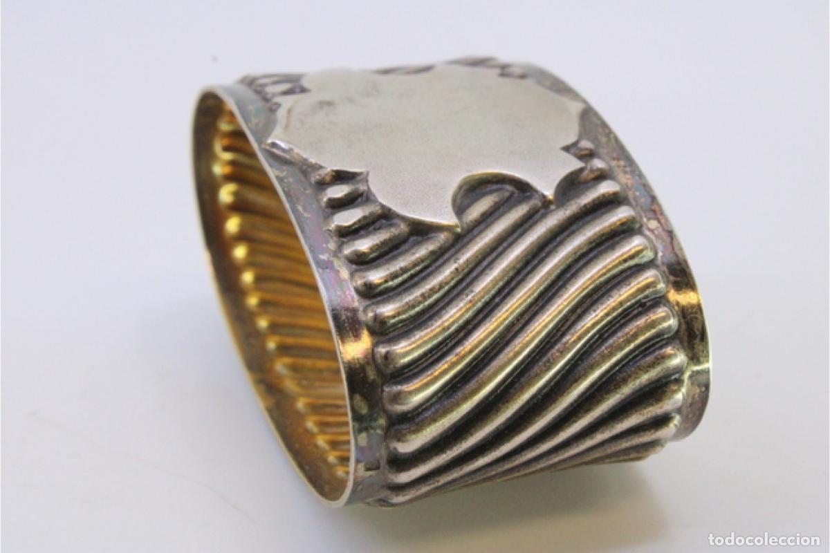 Antig&uuml;edades: Anillo para servilletas de plata - Foto 5