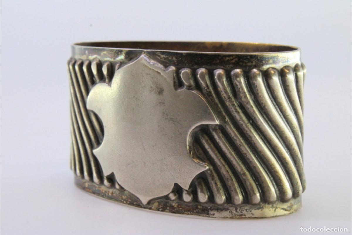 Antig&uuml;edades: Anillo para servilletas de plata - Foto 6