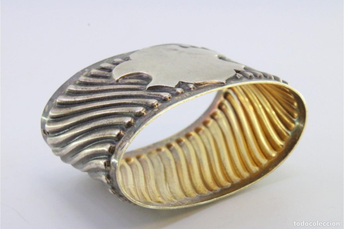 Antig&uuml;edades: Anillo para servilletas de plata - Foto 7