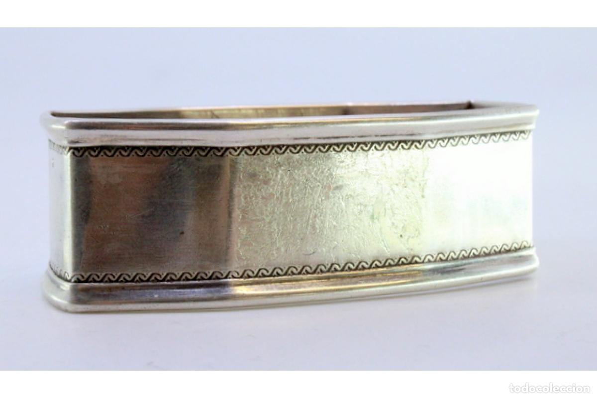 Antig&uuml;edades: Anillo para servilletas de plata - Foto 3