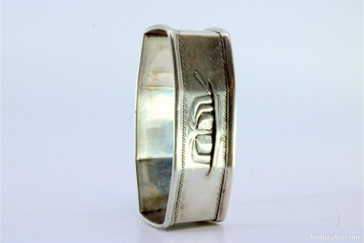 Antig&uuml;edades: Anillo para servilletas de plata - Foto 6