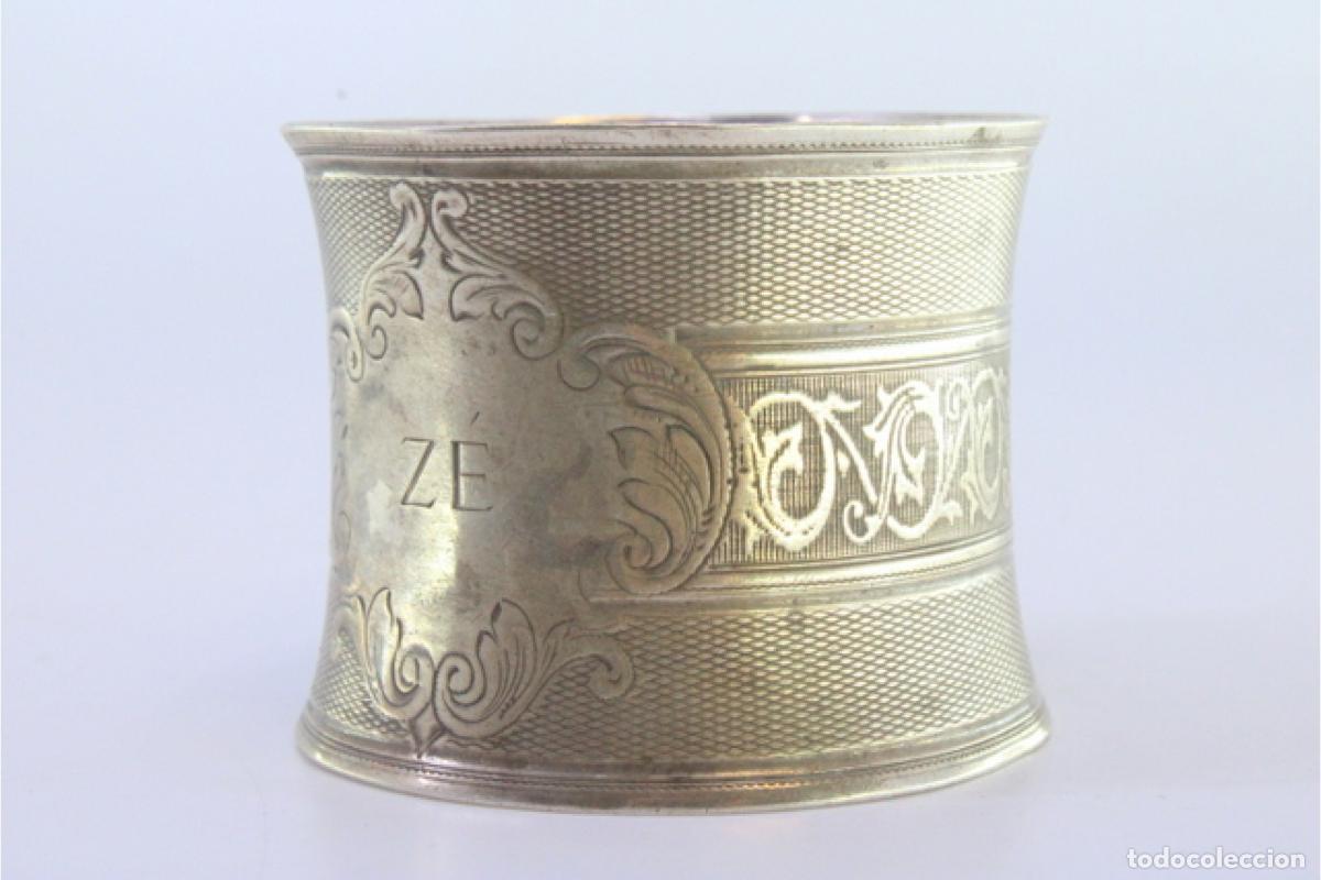 Antig&uuml;edades: Anillo para servilletas de plata - Foto 2