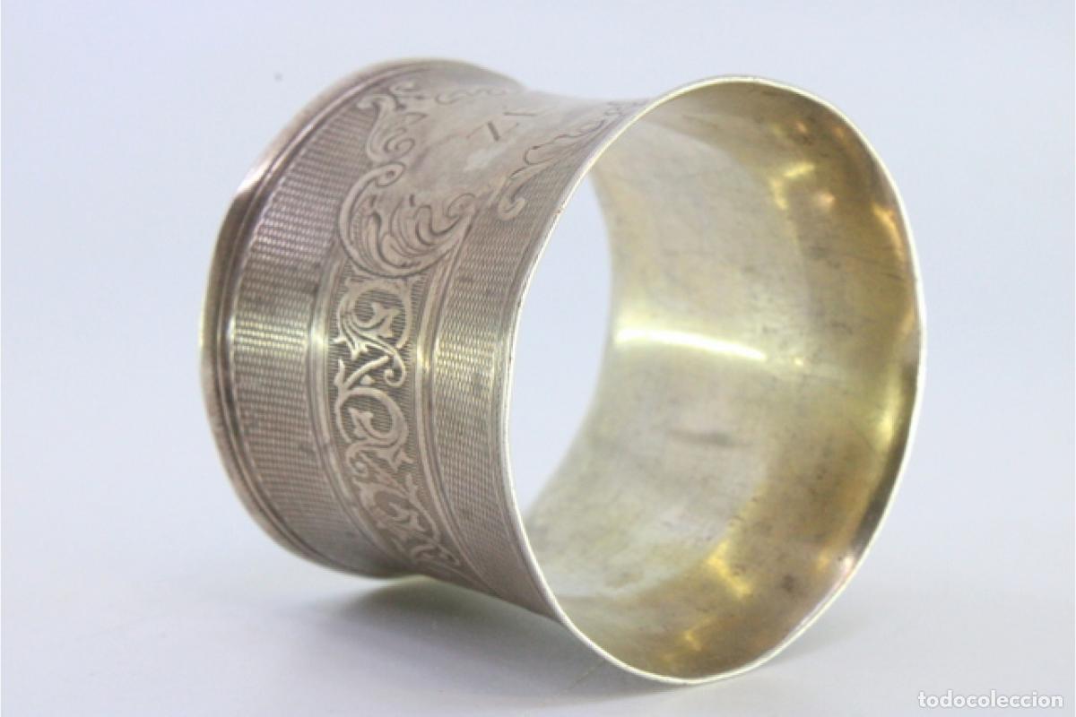 Antig&uuml;edades: Anillo para servilletas de plata - Foto 5