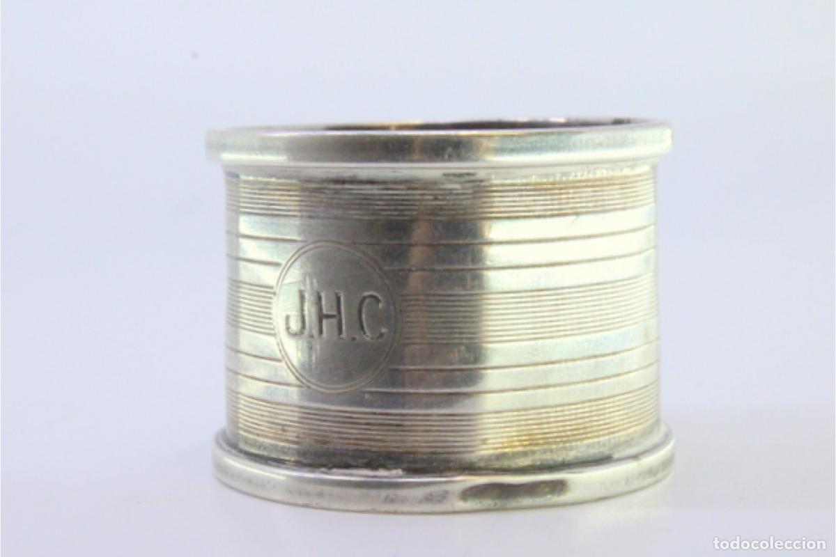 Antig&uuml;edades: Anillo para servilletas de plata - Foto 2