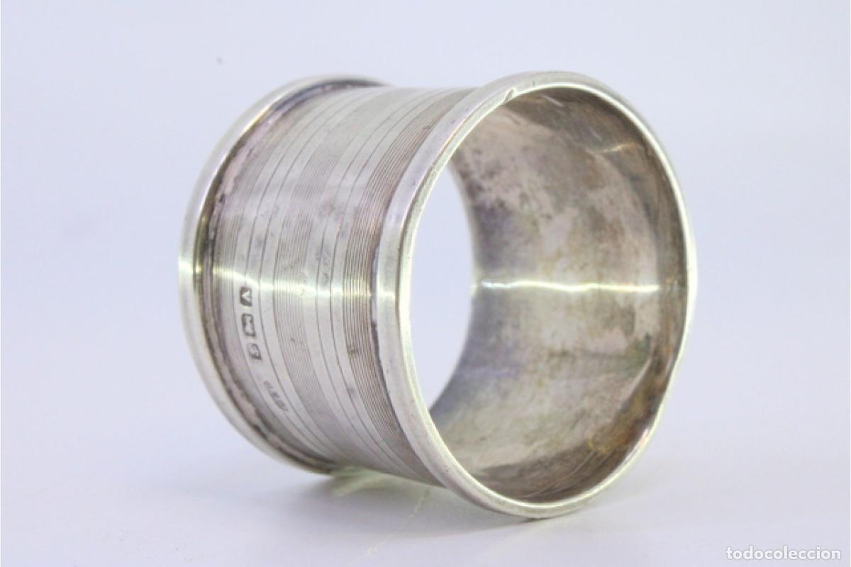 Antig&uuml;edades: Anillo para servilletas de plata - Foto 3