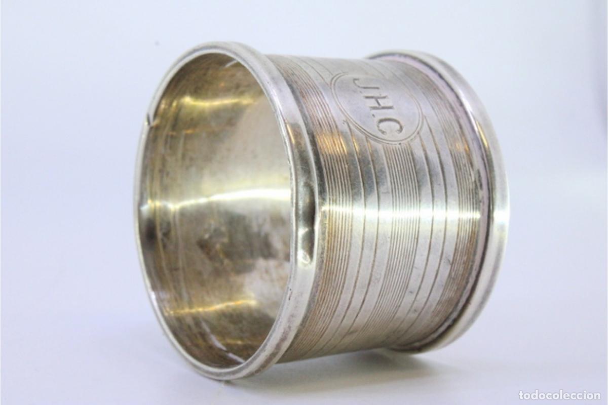 Antig&uuml;edades: Anillo para servilletas de plata - Foto 4