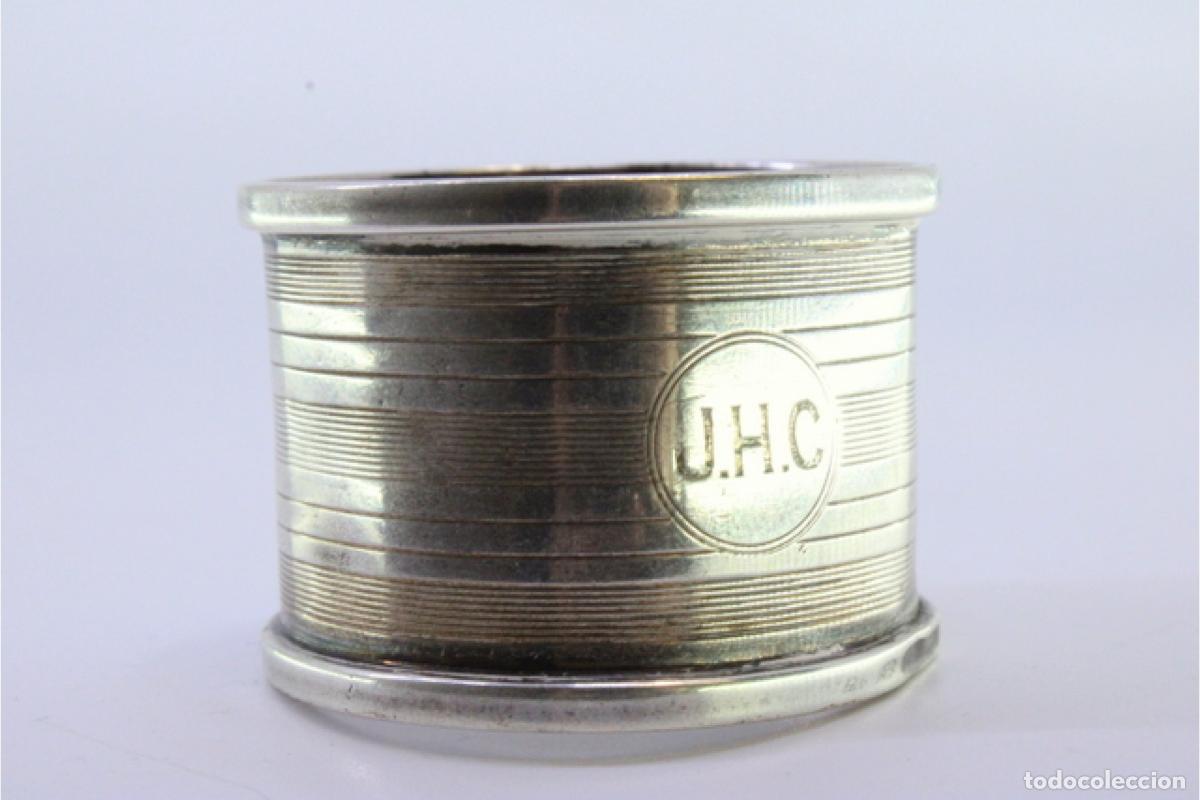 Antig&uuml;edades: Anillo para servilletas de plata - Foto 5