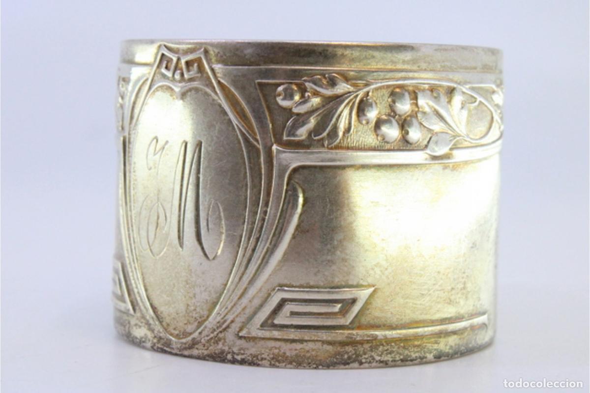 Antig&uuml;edades: Anillo para servilletas de plata - Foto 4
