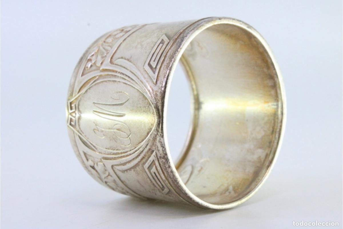 Antig&uuml;edades: Anillo para servilletas de plata - Foto 5