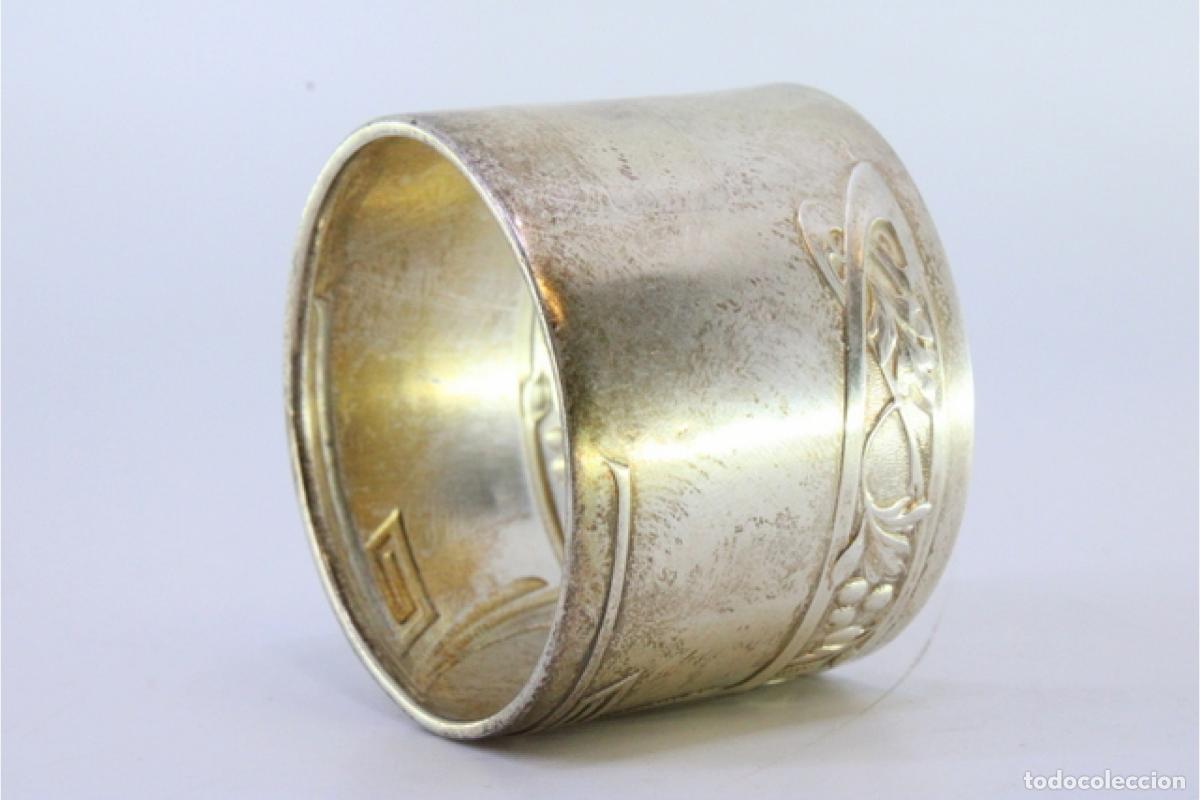 Antig&uuml;edades: Anillo para servilletas de plata - Foto 6
