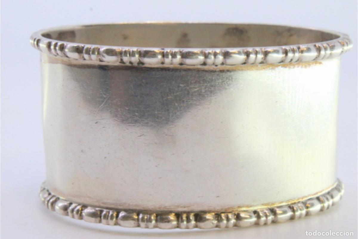 Antig&uuml;edades: Anillo para servilletas de plata - Foto 3