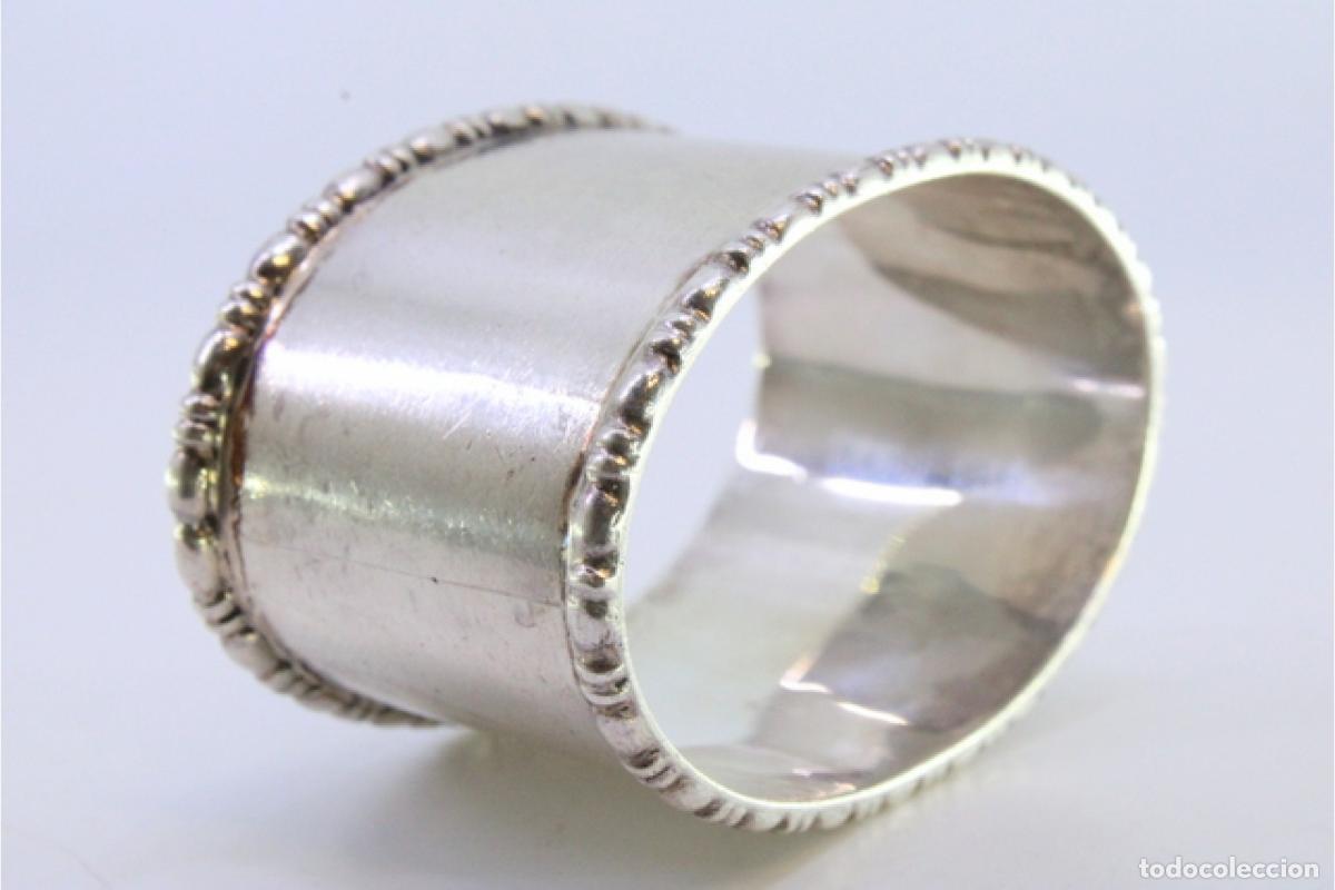 Antig&uuml;edades: Anillo para servilletas de plata - Foto 4