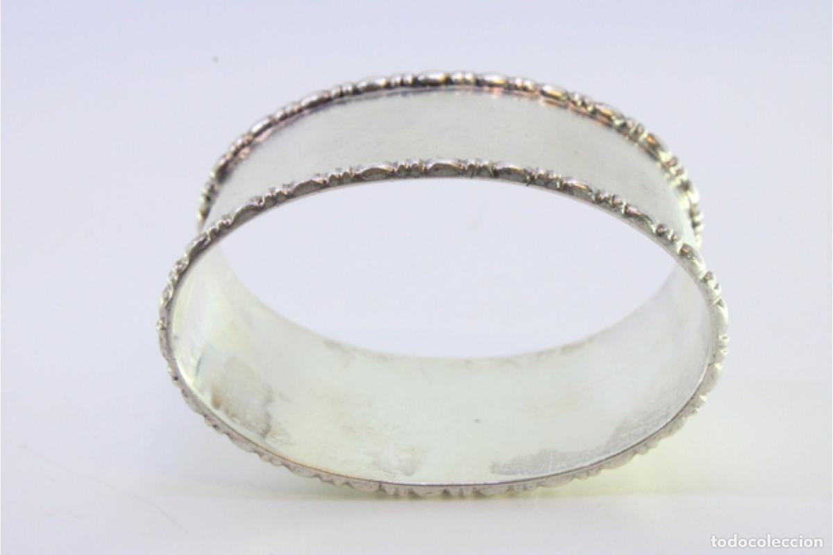 Antig&uuml;edades: Anillo para servilletas de plata - Foto 5