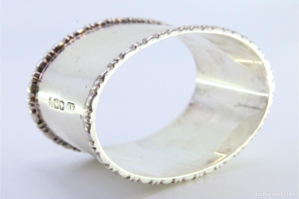 Antig&uuml;edades: Anillo para servilletas de plata - Foto 6