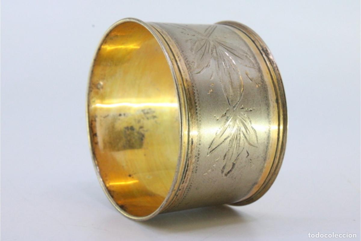 Antig&uuml;edades: Anillo para servilletas de plata - Foto 2
