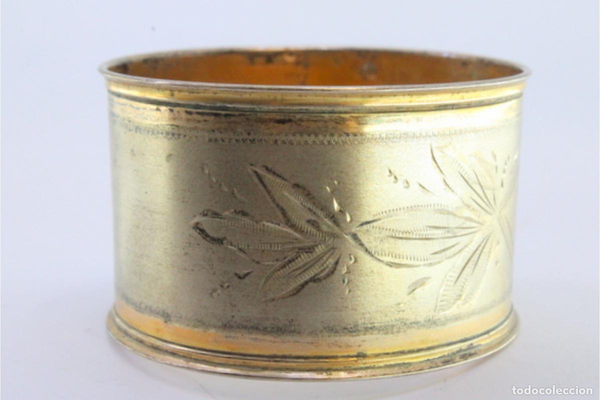 Antig&uuml;edades: Anillo para servilletas de plata - Foto 3