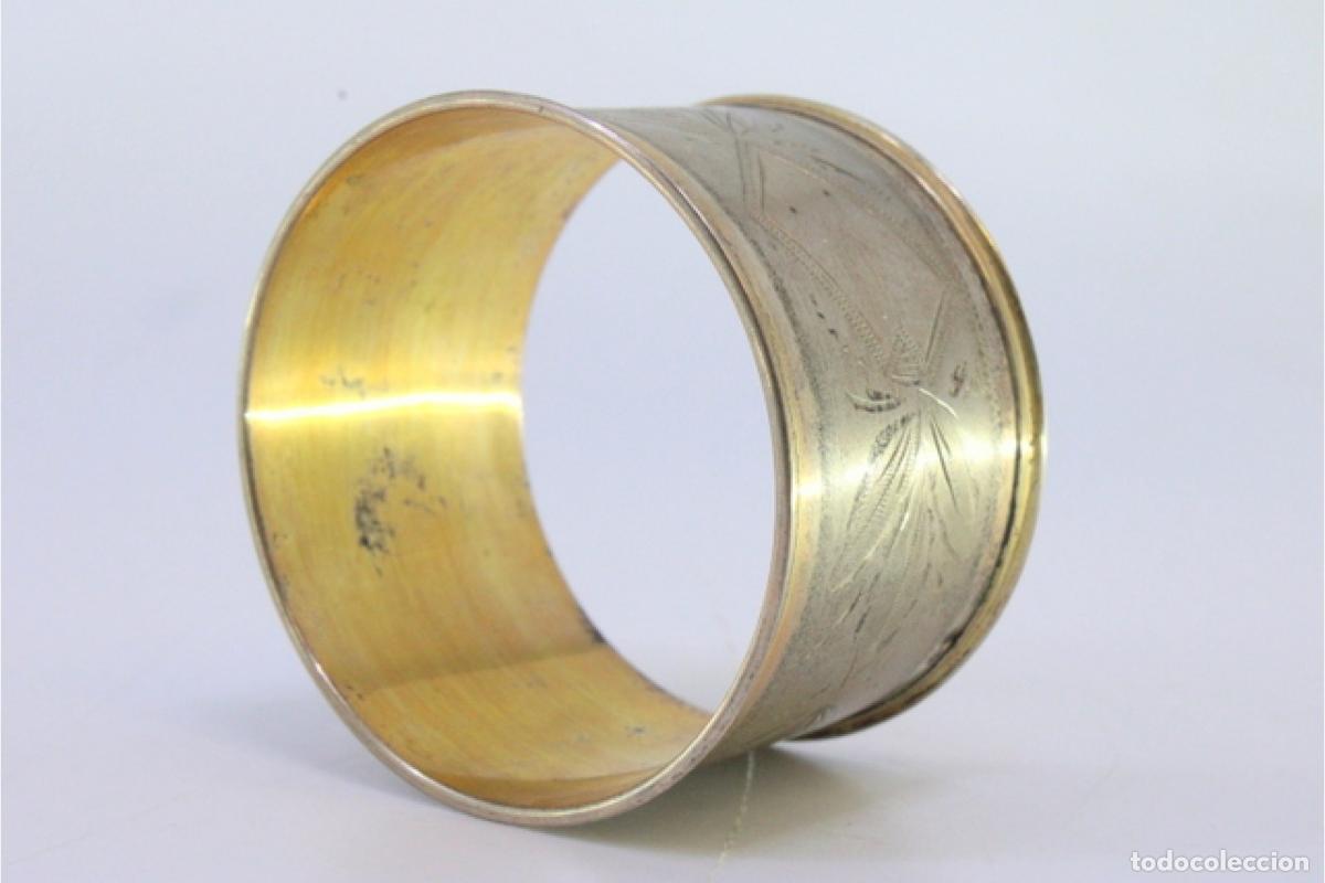 Antig&uuml;edades: Anillo para servilletas de plata - Foto 5