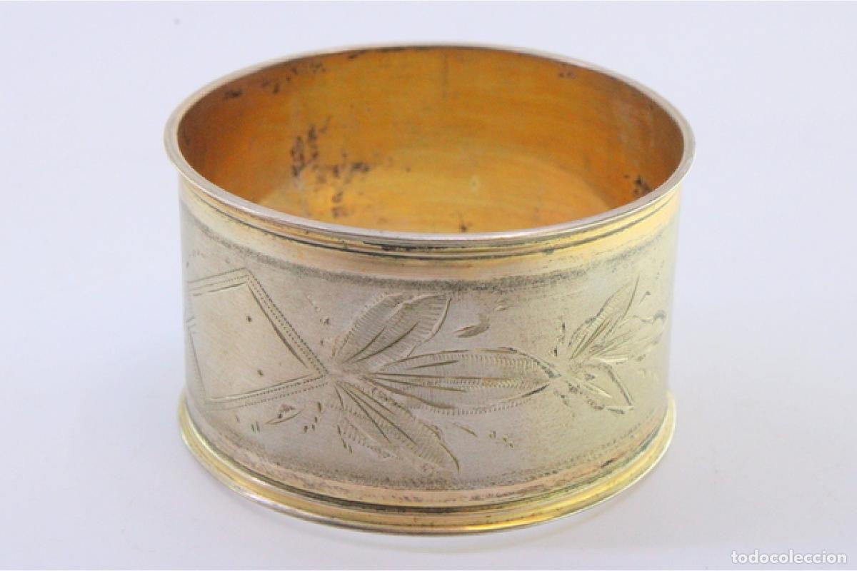 Antig&uuml;edades: Anillo para servilletas de plata - Foto 6