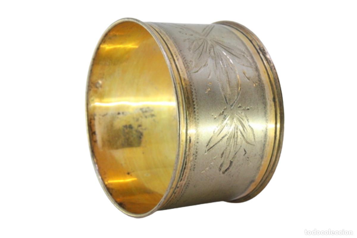 Antig&uuml;edades: Anillo para servilletas de plata - Foto 1