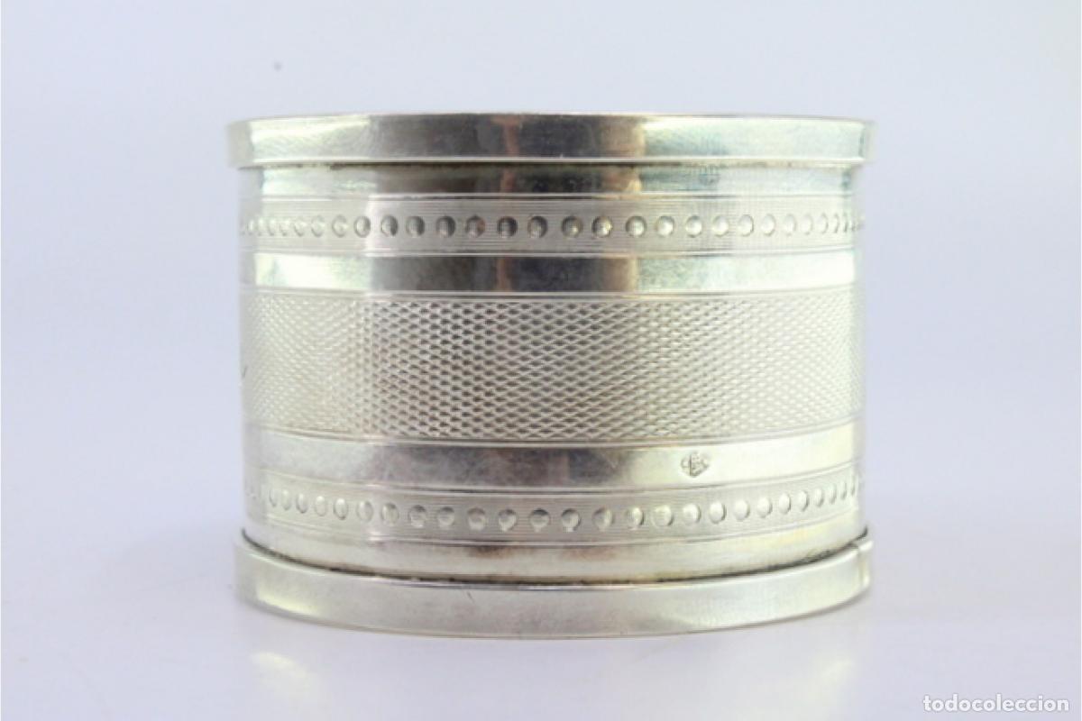 Antig&uuml;edades: Anillo para servilletas de plata - Foto 4