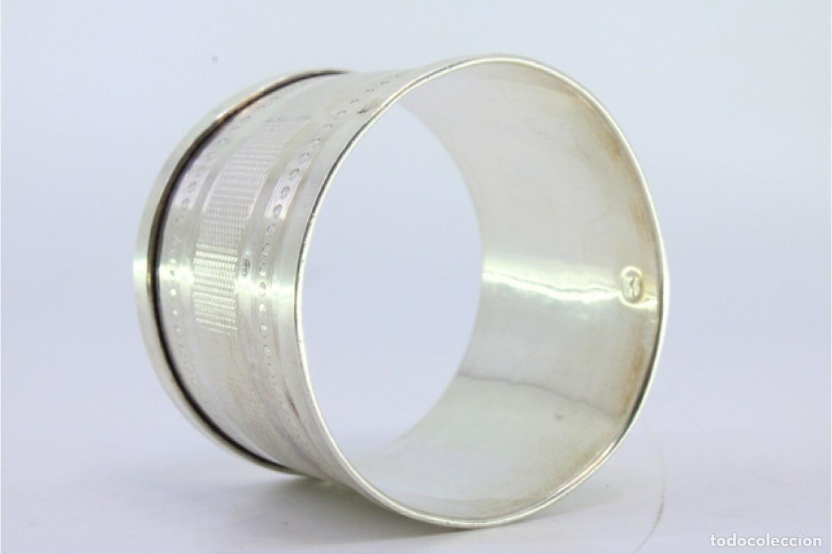 Antig&uuml;edades: Anillo para servilletas de plata - Foto 5