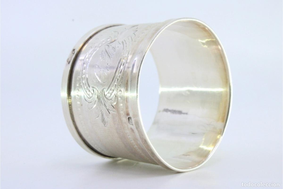 Antig&uuml;edades: Anillo para servilletas de plata - Foto 6