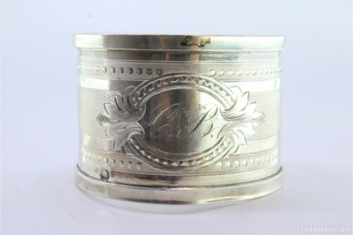 Antig&uuml;edades: Anillo para servilletas de plata - Foto 7