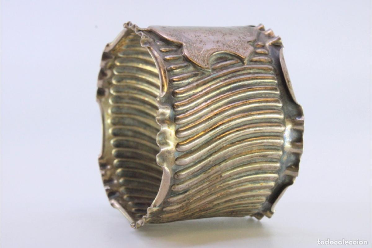 Antig&uuml;edades: Anillo para servilletas de plata - Foto 3
