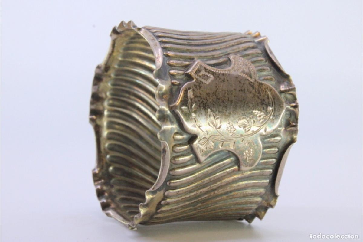 Antig&uuml;edades: Anillo para servilletas de plata - Foto 4
