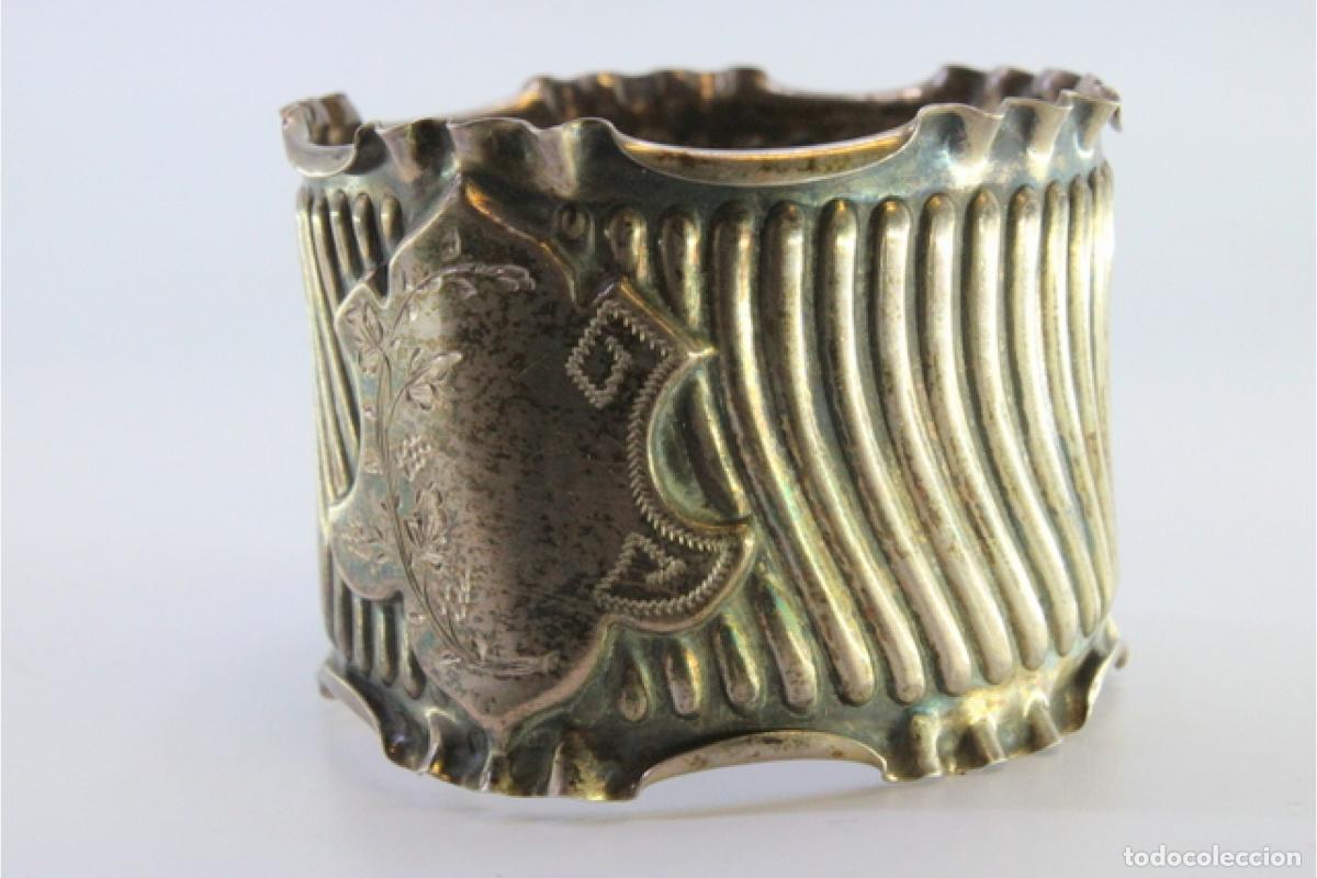 Antig&uuml;edades: Anillo para servilletas de plata - Foto 5