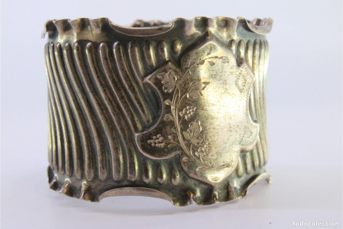 Antig&uuml;edades: Anillo para servilletas de plata - Foto 6