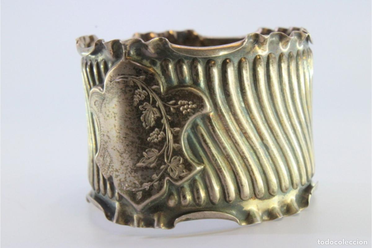 Antig&uuml;edades: Anillo para servilletas de plata - Foto 7