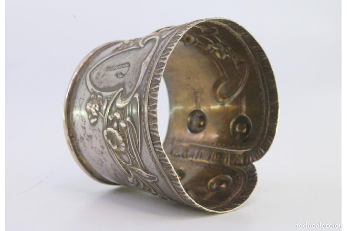 Antig&uuml;edades: Anillo para servilletas de plata - Foto 3