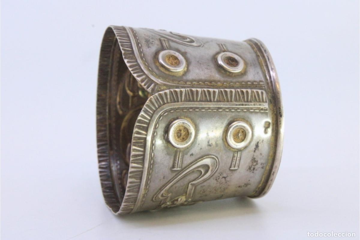 Antig&uuml;edades: Anillo para servilletas de plata - Foto 4