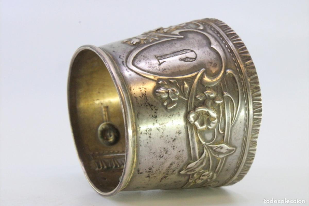 Antig&uuml;edades: Anillo para servilletas de plata - Foto 5