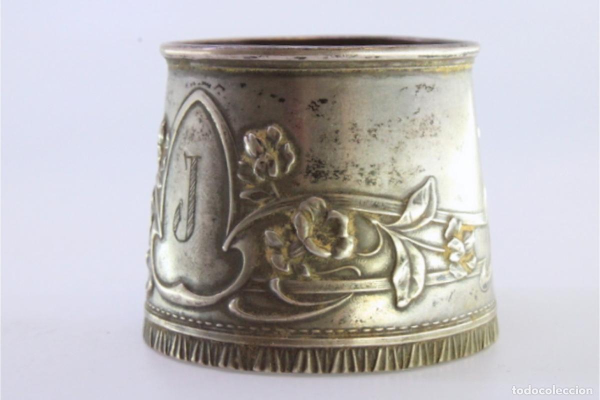 Antig&uuml;edades: Anillo para servilletas de plata - Foto 6