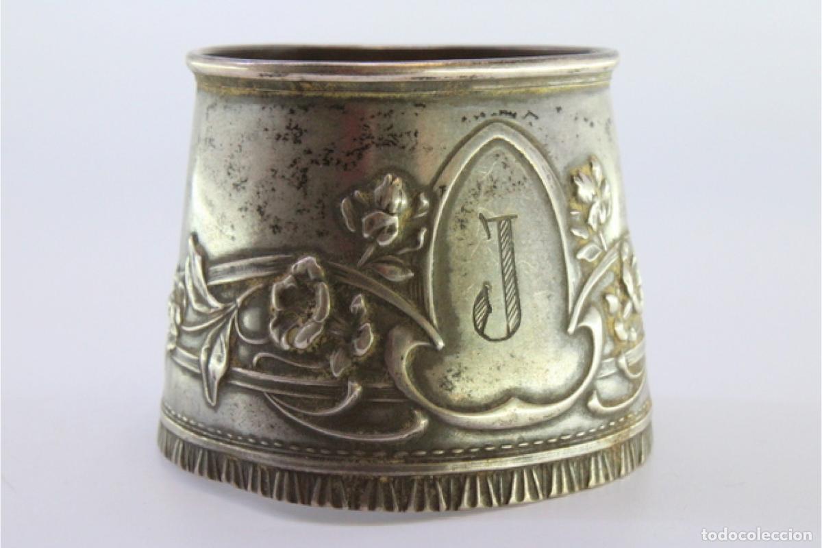 Antig&uuml;edades: Anillo para servilletas de plata - Foto 7