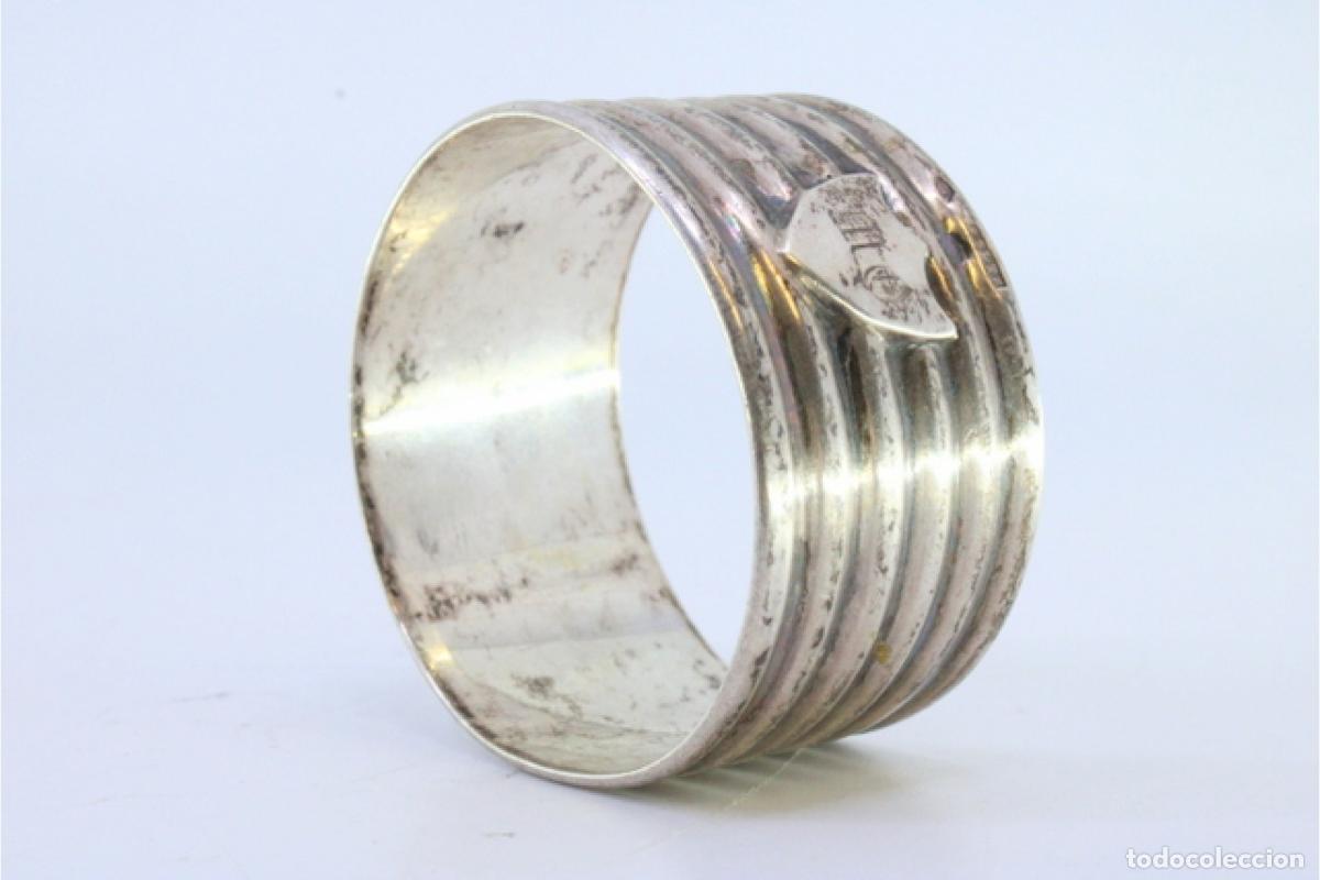 Antig&uuml;edades: Anillo para servilletas de plata - Foto 5