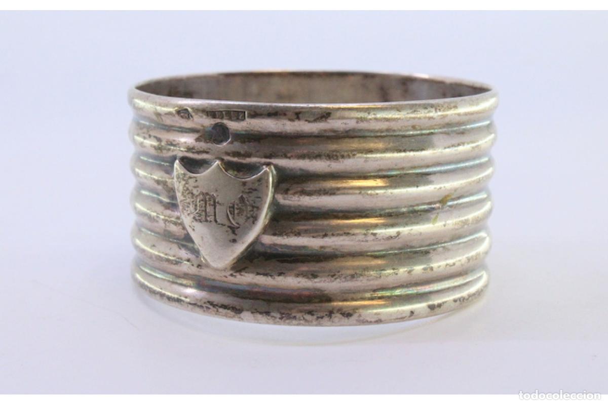 Antig&uuml;edades: Anillo para servilletas de plata - Foto 6