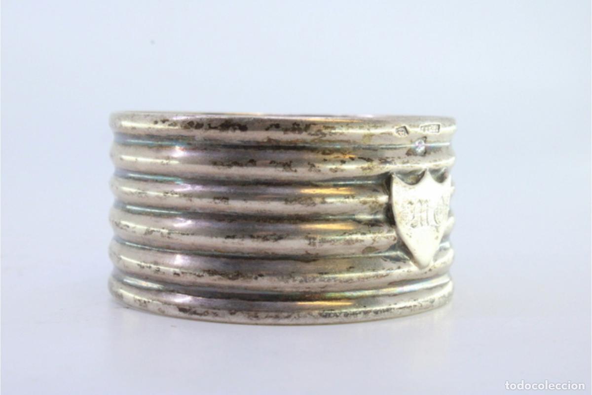 Antig&uuml;edades: Anillo para servilletas de plata - Foto 7