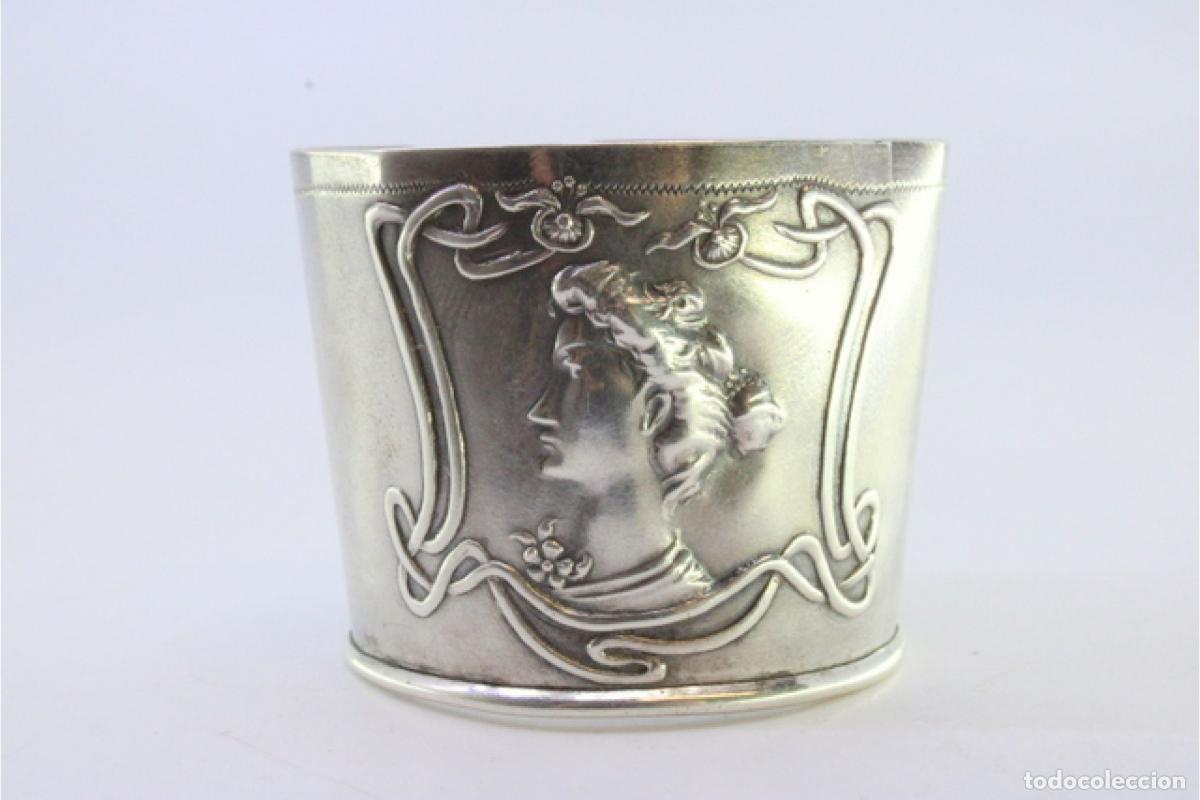 Antig&uuml;edades: Anillo para servilletas de plata - Foto 4