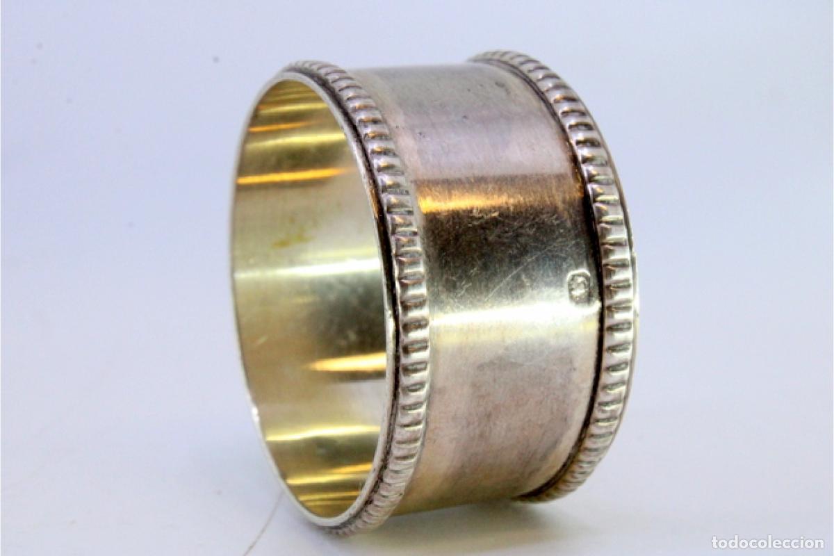 Antig&uuml;edades: Anillo para servilletas de plata - Foto 2