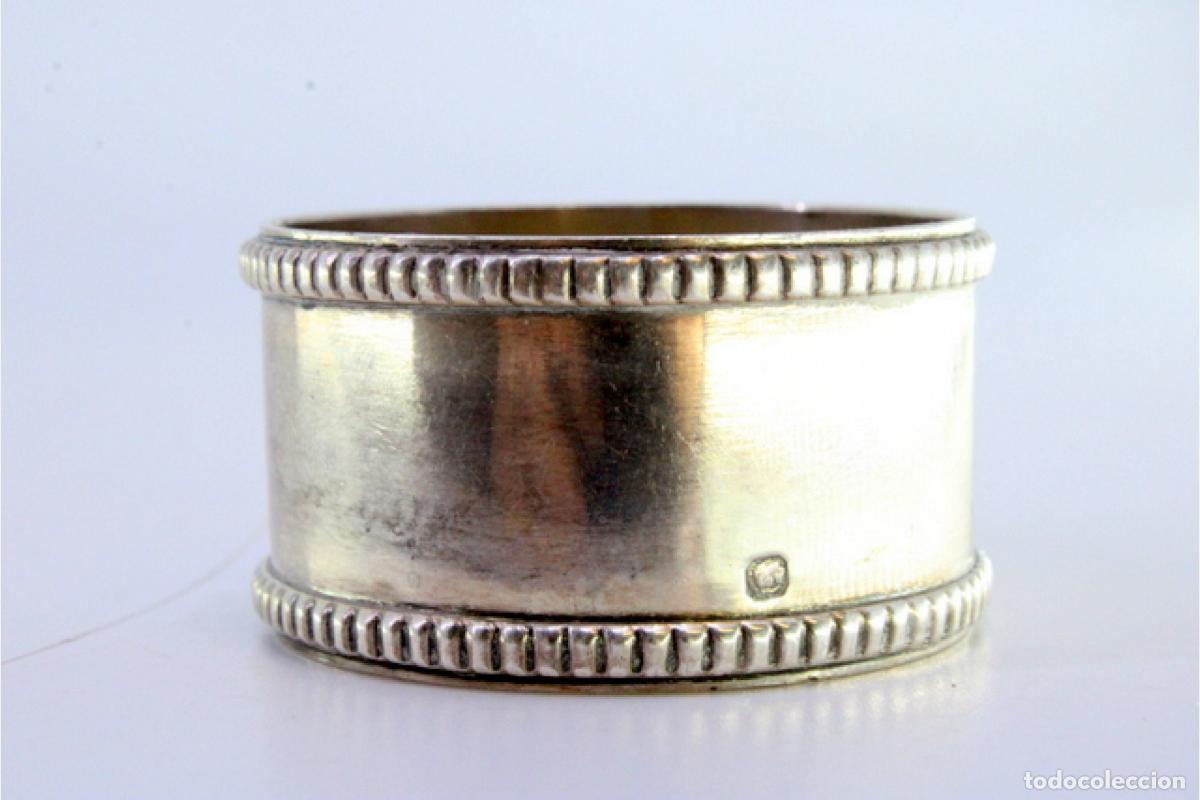 Antig&uuml;edades: Anillo para servilletas de plata - Foto 3