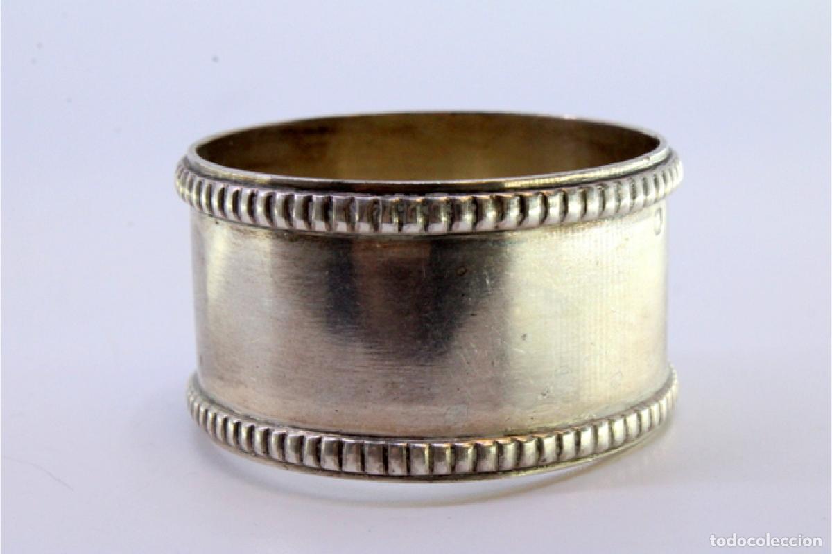 Antig&uuml;edades: Anillo para servilletas de plata - Foto 5