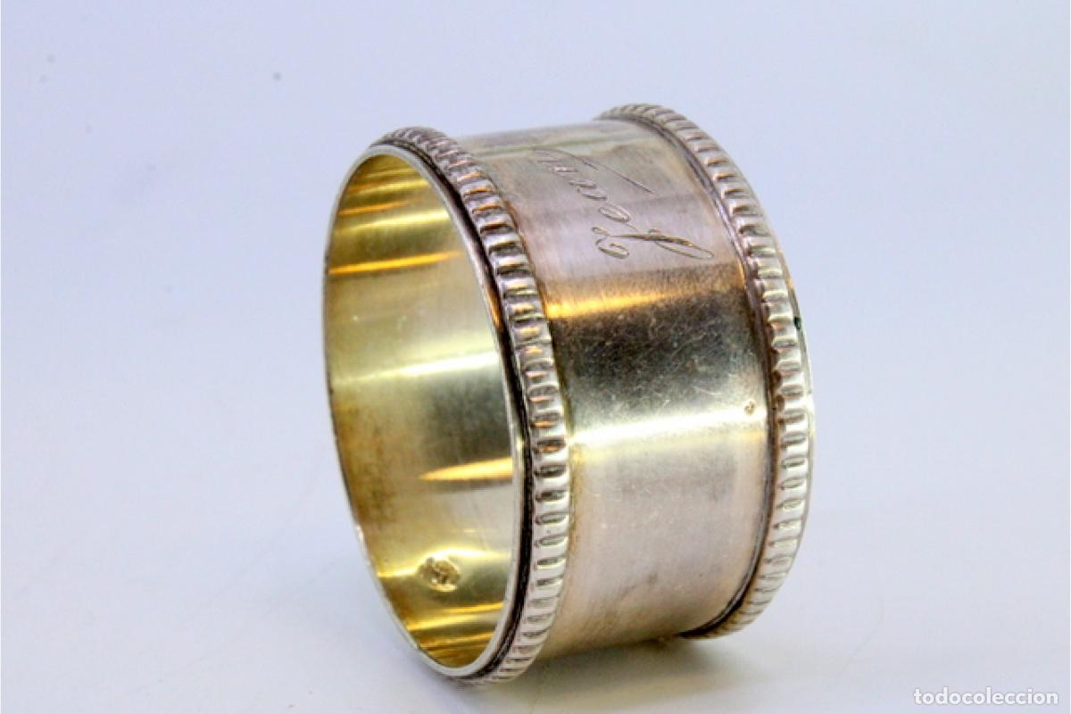 Antig&uuml;edades: Anillo para servilletas de plata - Foto 7
