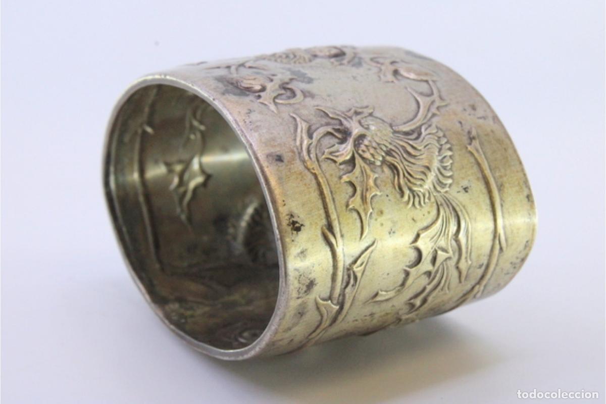 Antig&uuml;edades: Anillo para servilletas de plata - Foto 6