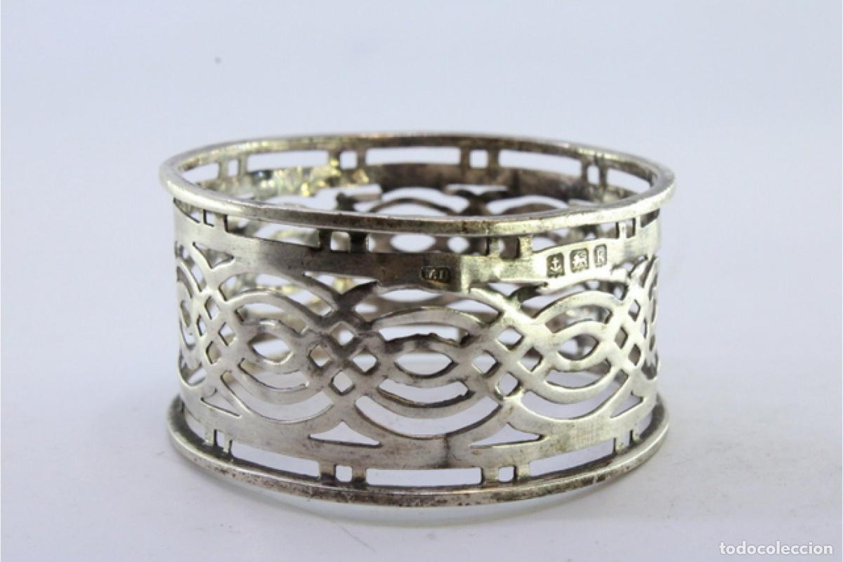 Antig&uuml;edades: Anillo para servilletas de plata - Foto 2
