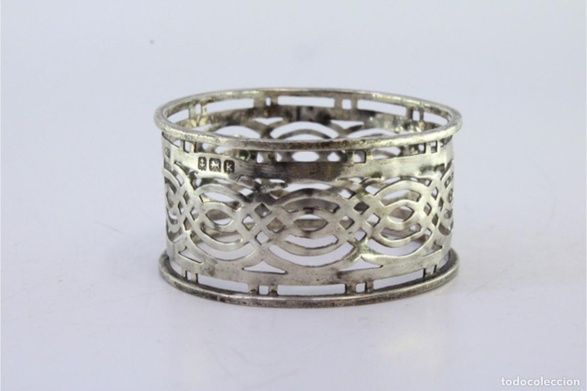 Antig&uuml;edades: Anillo para servilletas de plata - Foto 3