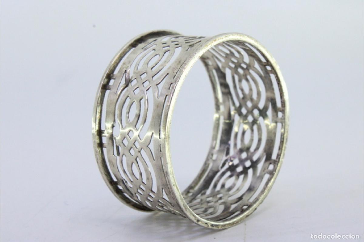 Antig&uuml;edades: Anillo para servilletas de plata - Foto 4