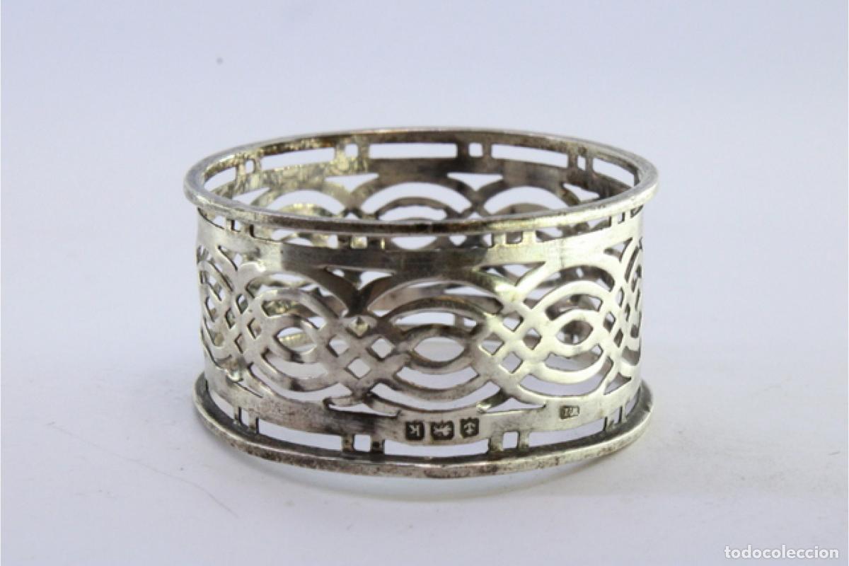 Antig&uuml;edades: Anillo para servilletas de plata - Foto 5